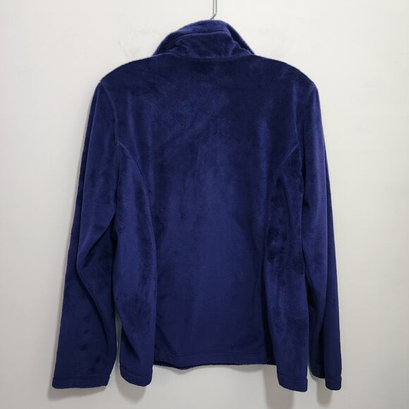 Lands' End super soft plush 1/4 zip pullover blue fleece woman's size medium - Picture 3 of 8